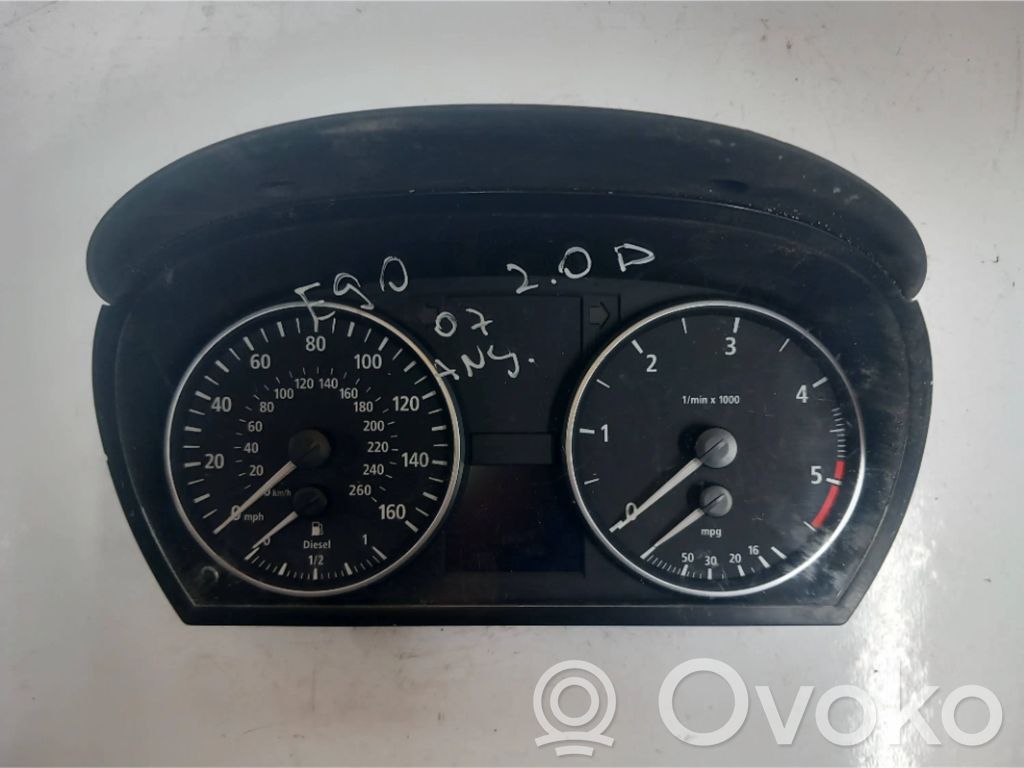 BMW 3 E90 E91 Velocímetro (tablero de instrumentos) 
