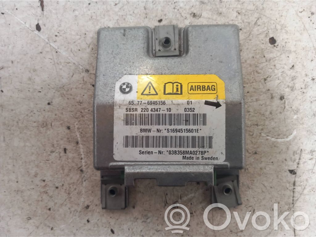 Airbag control unit/module   6945156,S1694515601E