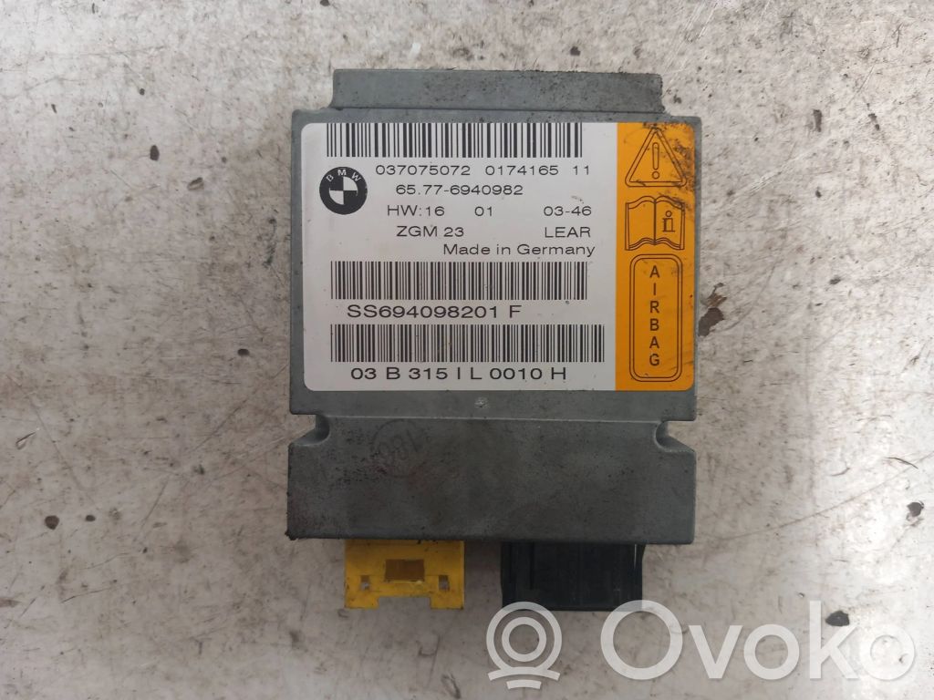BMW 7 E65 E66 Unidad de control/módulo del Airbag 