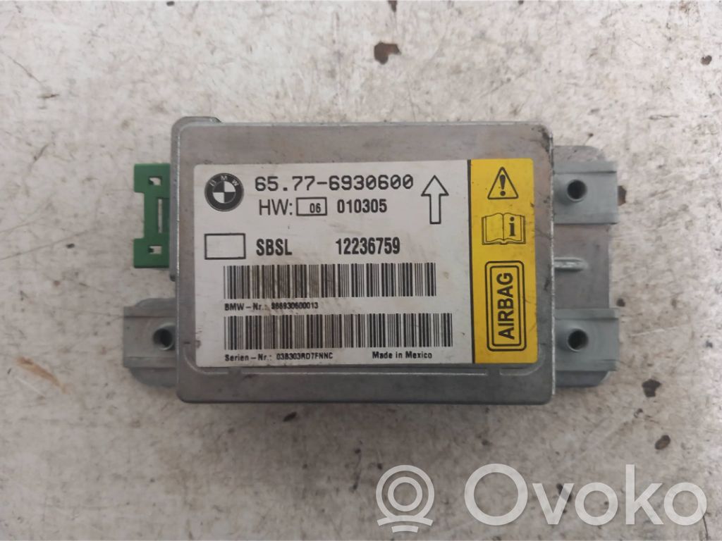 BMW 7 E65 E66 Module de contrôle airbag 