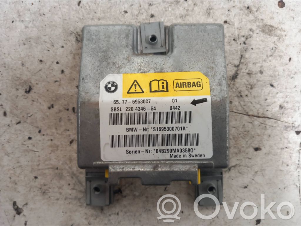 Unidad de control/módulo del Airbag   6953007,S1695300701A,220434654