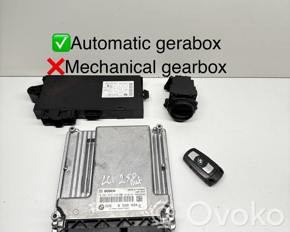 Komputer / Sterownik ECU i komplet kluczy   1039S34186,8509034,170100782,0281016638,2090914683,5WK49513YBR,61359147226,6135914722601,6954722,695472215,9147226,914722601