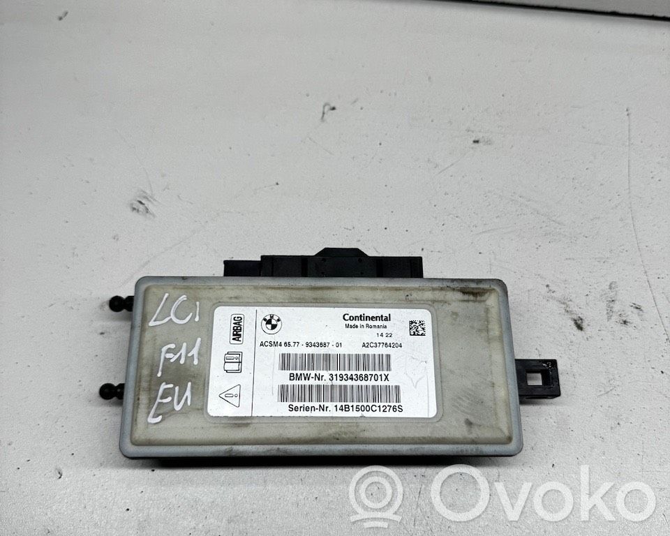 BMW 5 F10 F11 Sterownik / Moduł Airbag 