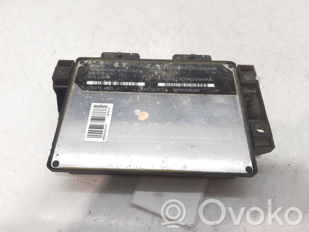 Peugeot Partner Engine control unit/module 