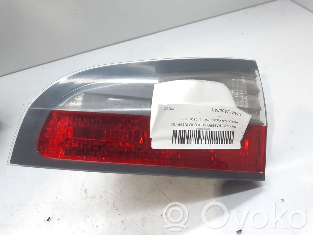 Ford S-MAX Aizmugurējais lukturis pārsegā 