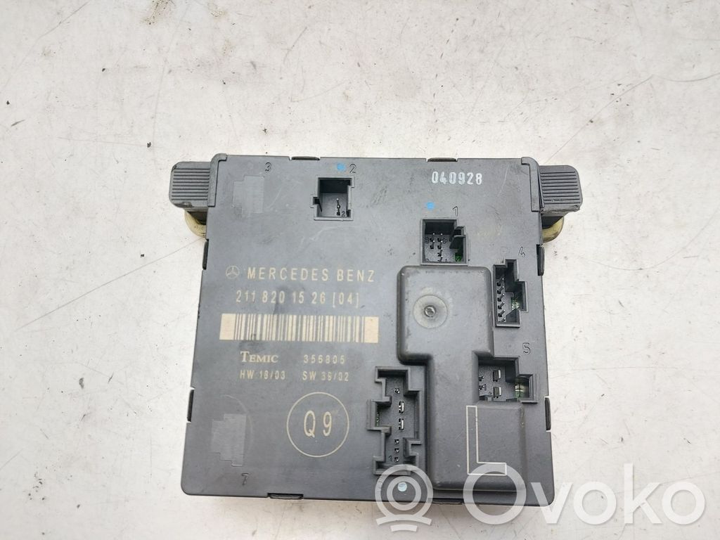 Mercedes-Benz E W211 Unitate/modul de comandă închidere centralizată 