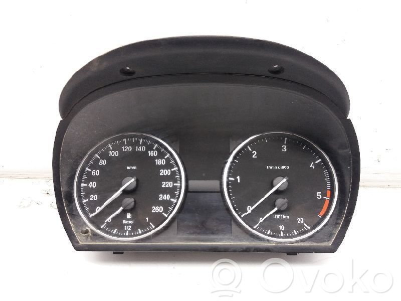 BMW 3 E90 E91 Spidometrs (instrumentu panelī) 
