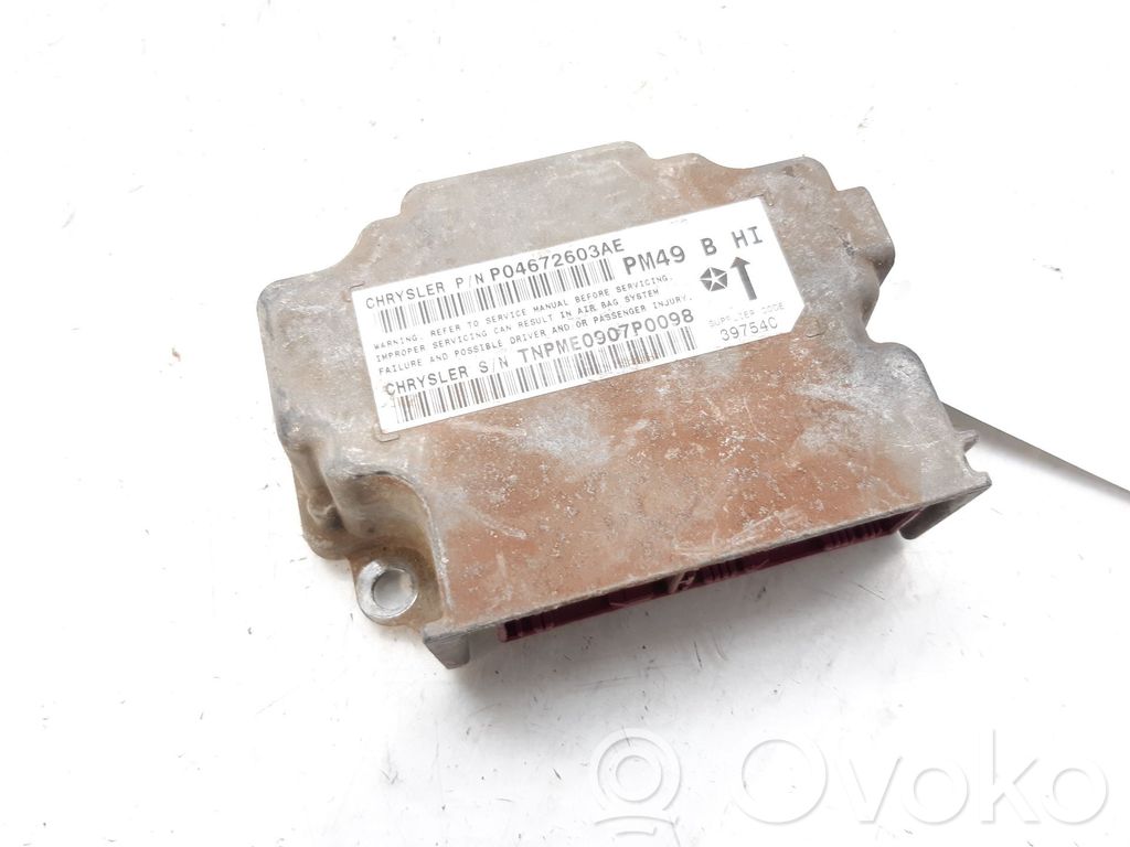 Dodge Caliber Module de contrôle airbag 