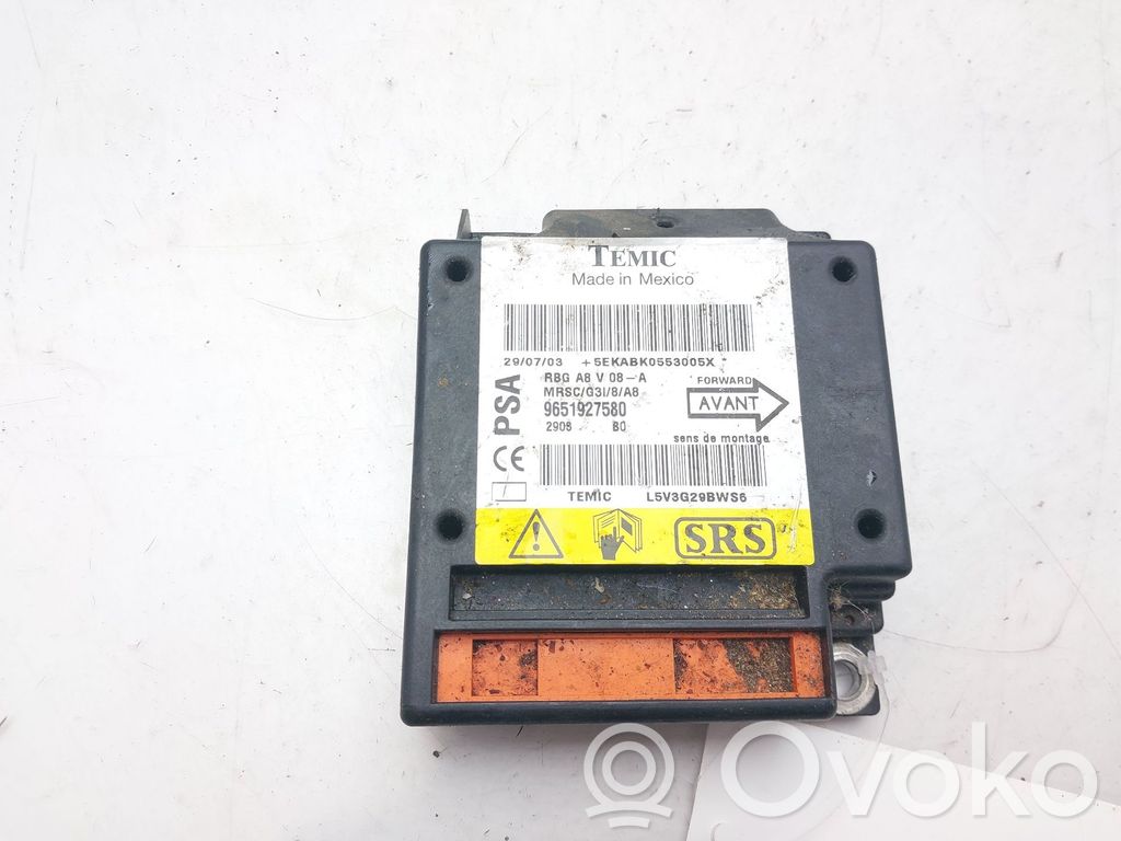 Turvatyynyn ohjainlaite/moduuli   9651927580