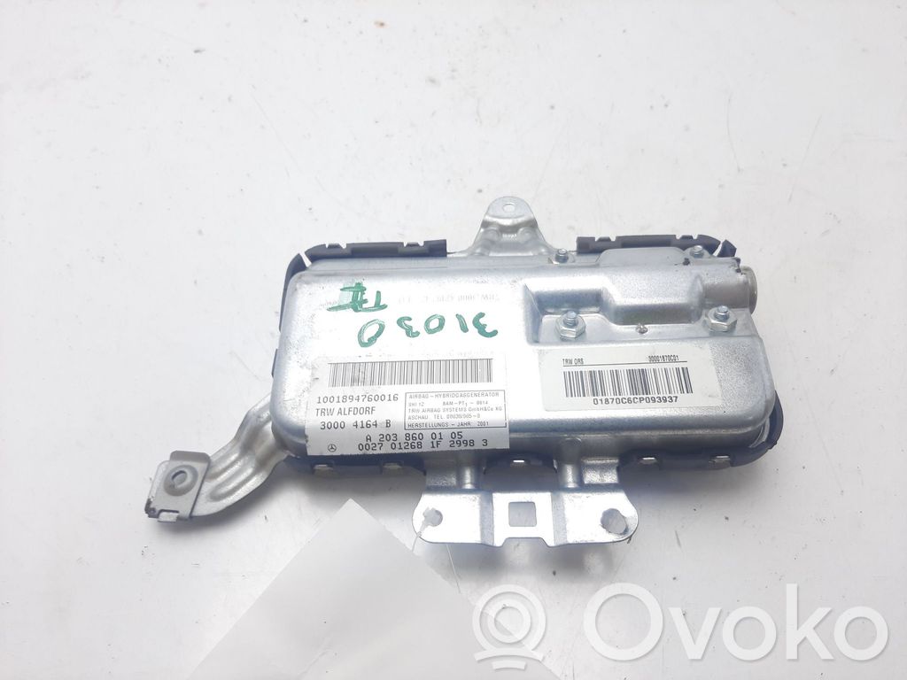 Mercedes-Benz C W203 Airbag portiera posteriore
