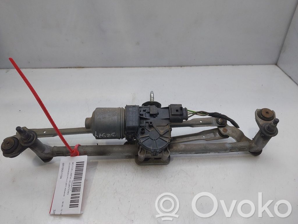 Volkswagen Polo V 6R Tringlerie et moteur d'essuie-glace avant 