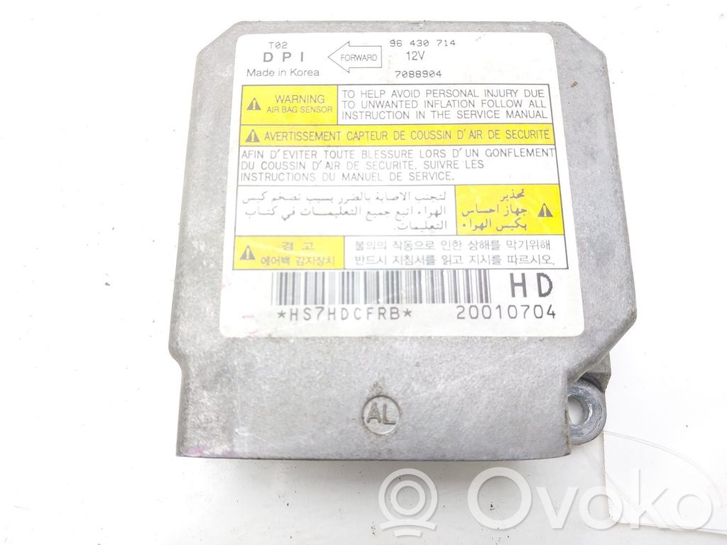 Chevrolet Kalos Airbag control unit/module 