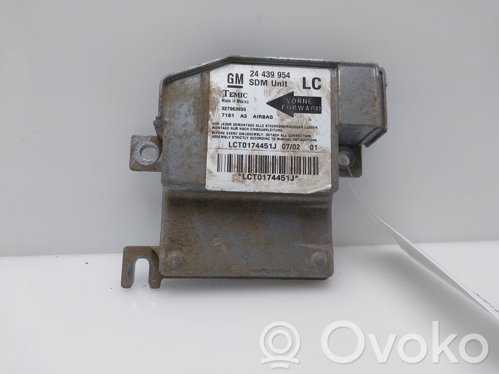 Opel Corsa C Unitate/modul de comandă airbaguri 
