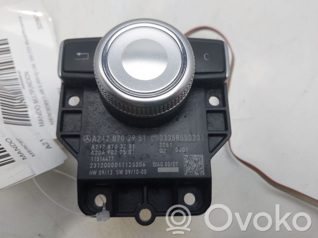 Interruptor de control multifunción   A2128702951