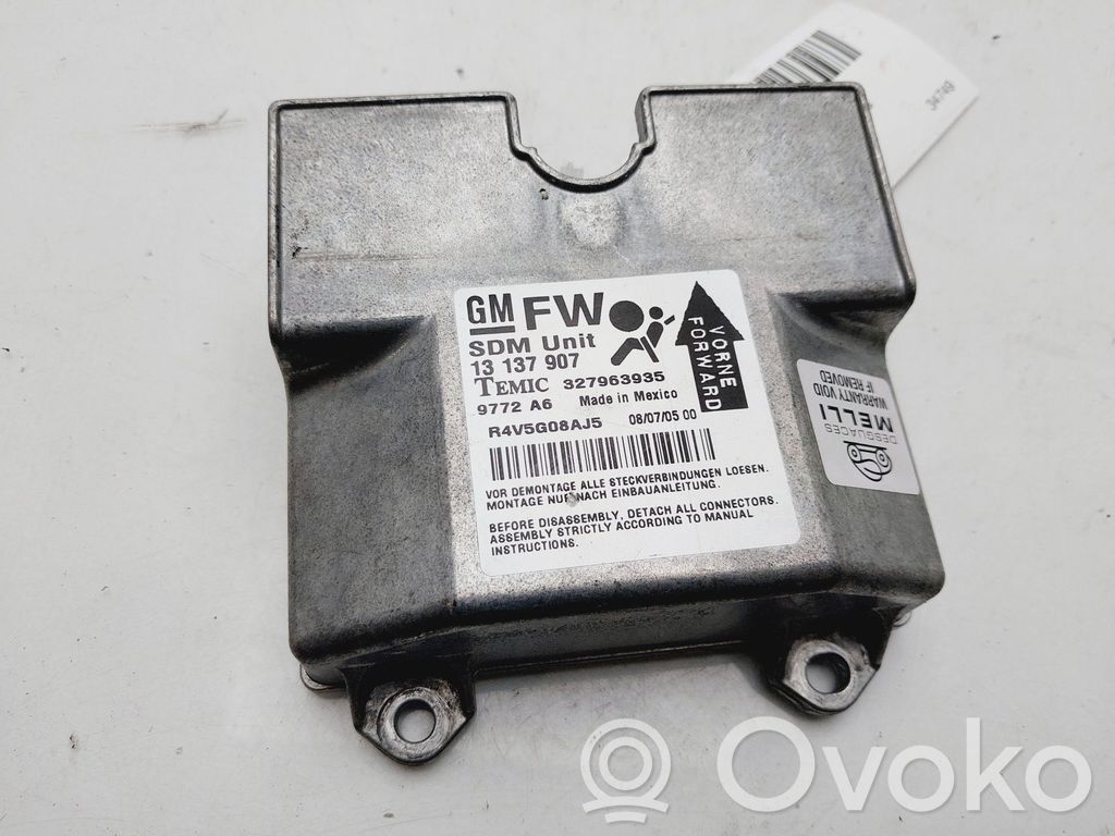Centralina/modulo airbag   13137907