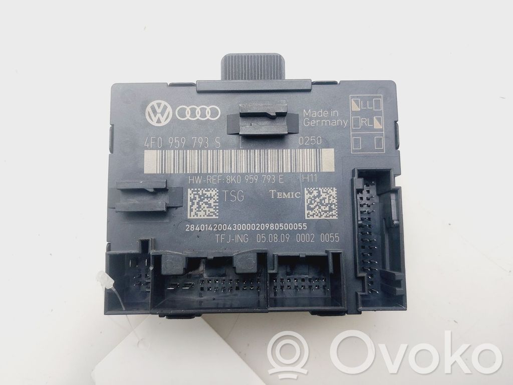 Audi A6 S6 C6 4F Unité de commande / module de verrouillage centralisé porte 
