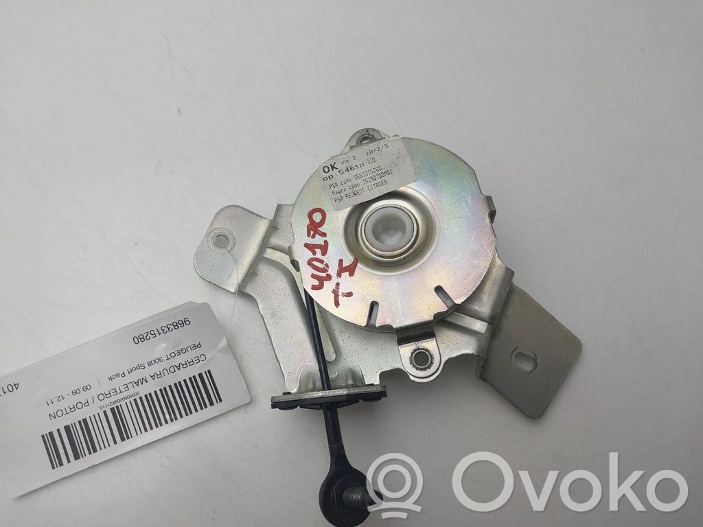Peugeot 3008 I Blocco/chiusura/serratura del portellone posteriore/bagagliaio 