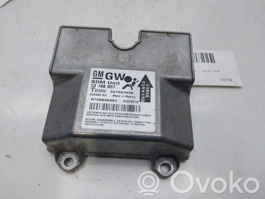 Centralina/modulo airbag   13188857