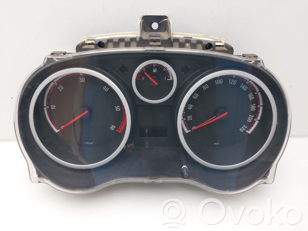 Opel Corsa D Geschwindigkeitsmesser Cockpit 