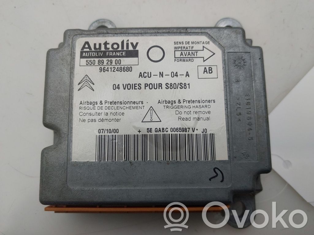Citroen Saxo Unitate/modul de comandă airbaguri 