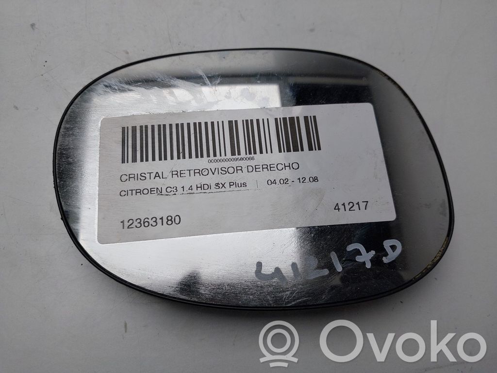 Citroen C3 Pluriel Vetro specchietto retrovisore