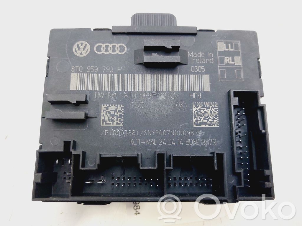 Audi A4 S4 B8 8K Unidad de control/módulo del bloqueo de puertas