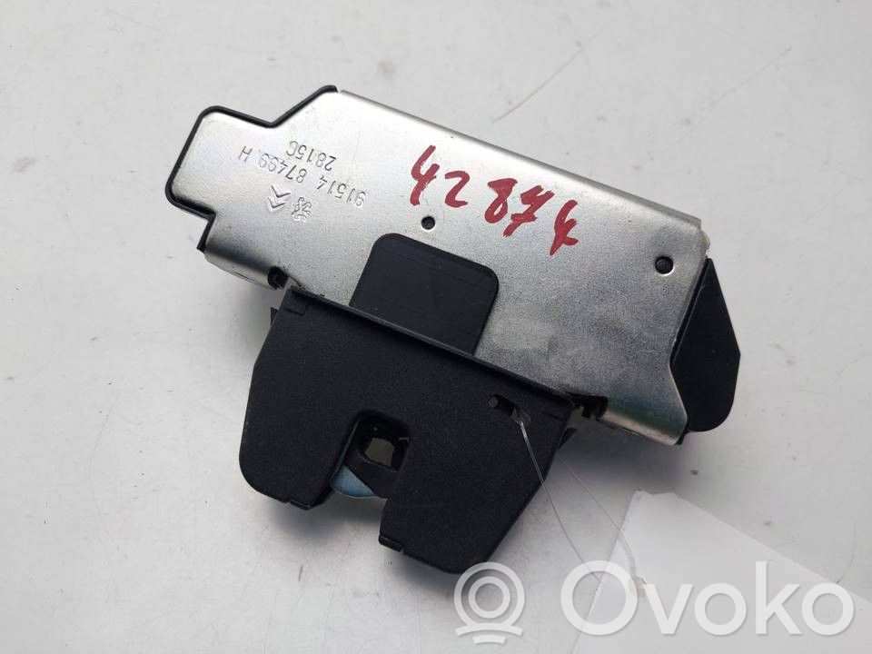 Citroen C3 Aizmugurējā pārsega slēdzene