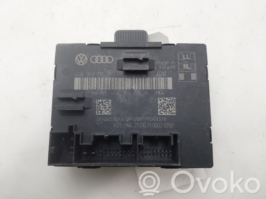 Audi A7 S7 4G Oven keskuslukituksen ohjausyksikön moduuli 