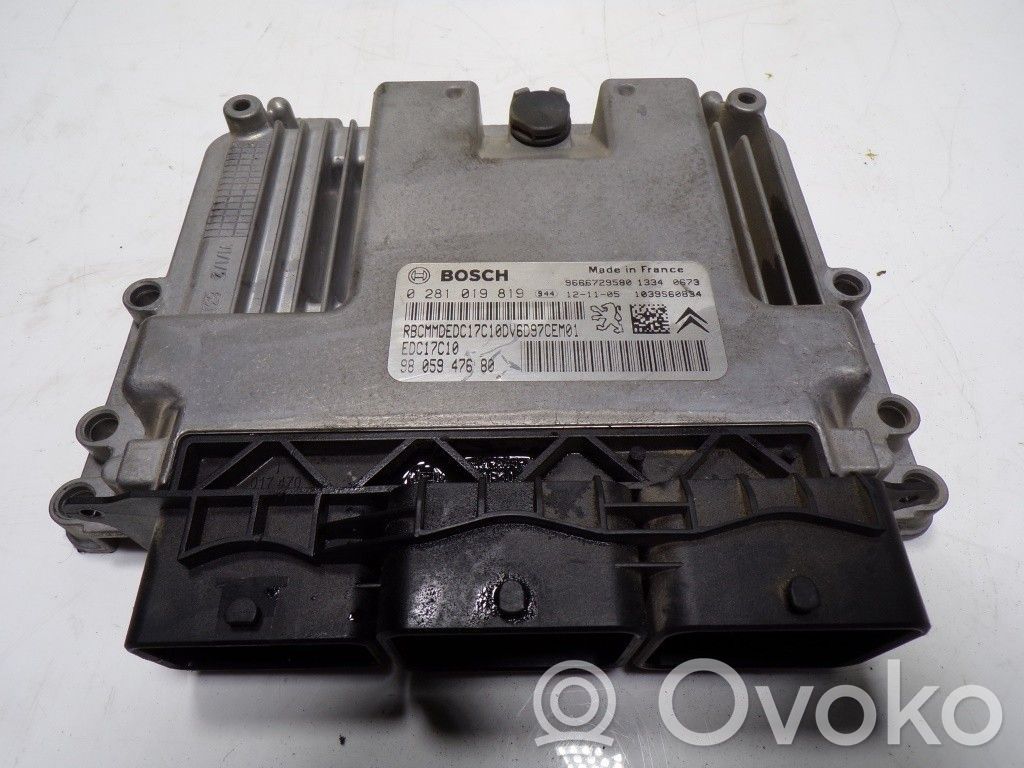 Citroen C-Elysée Engine control unit/module 