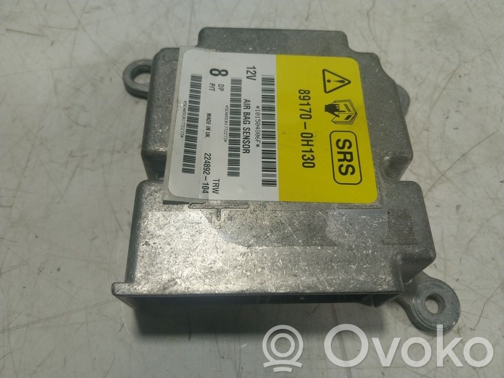 Toyota Aygo AB40 Unitate/modul de comandă airbaguri 