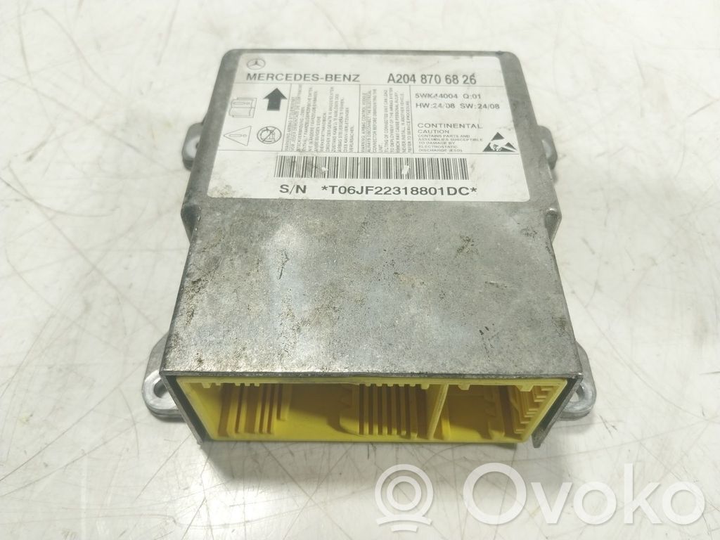 Mercedes-Benz C W204 Module de contrôle airbag
