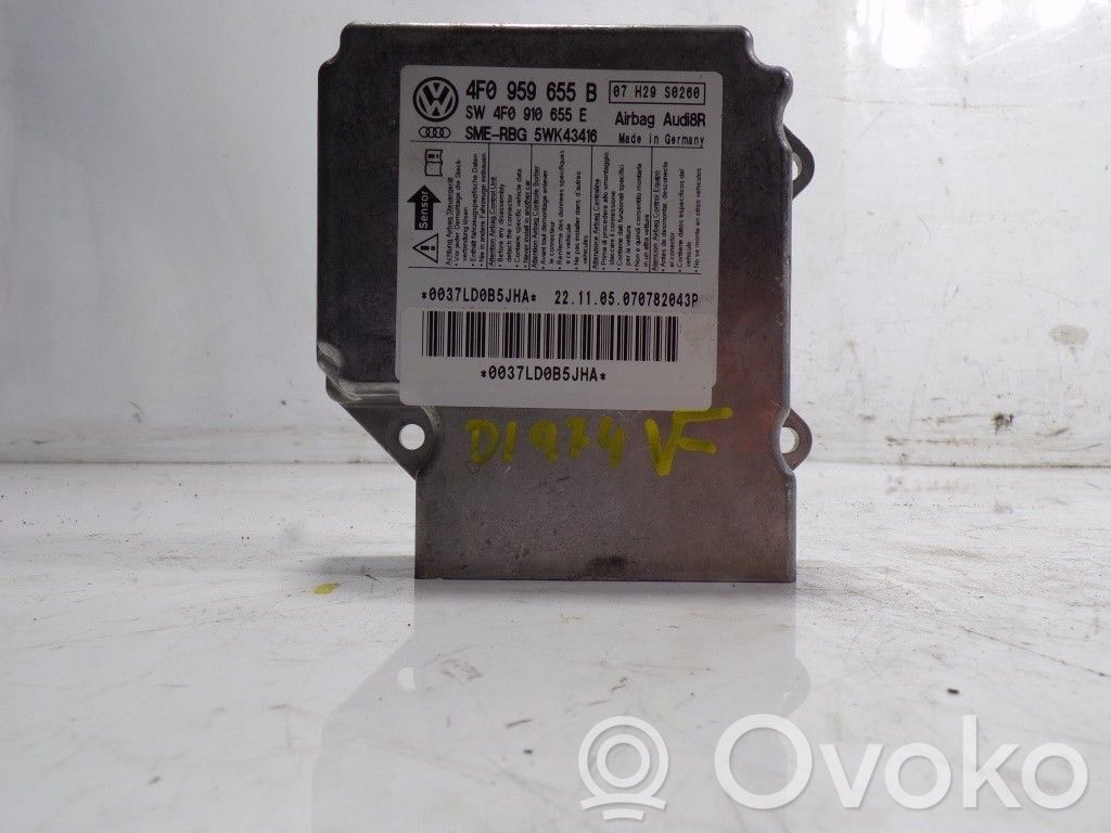Audi A6 S6 C6 4F Unidad de control/módulo del Airbag 