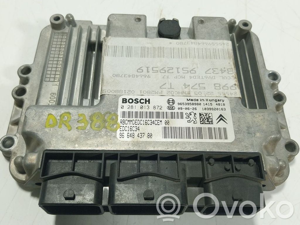 Unidad de control/módulo del motor   1943F6,9664843780,9664843780