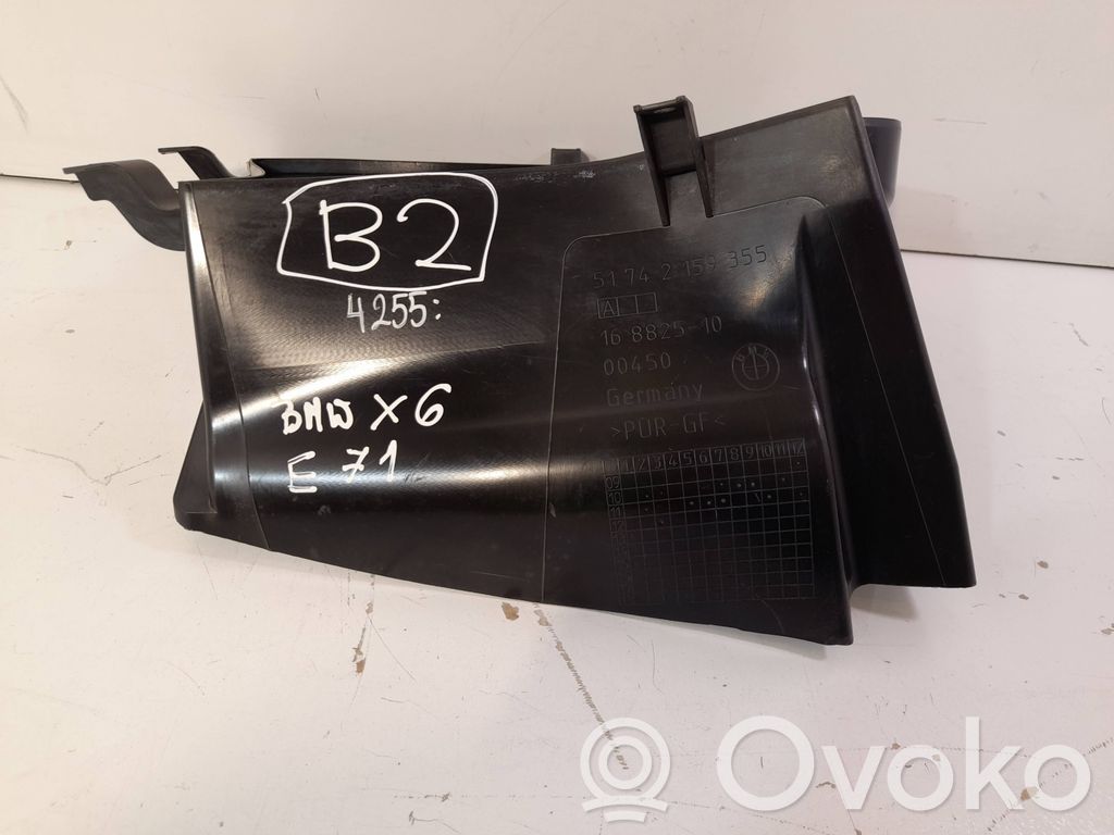 BMW X6 E71 Conducto/guía del intercooler 