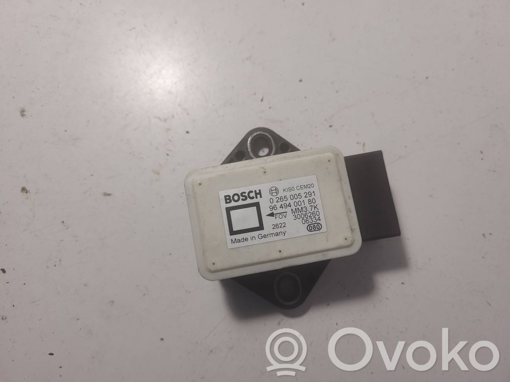Peugeot 307 ESP acceleration yaw rate sensor 
