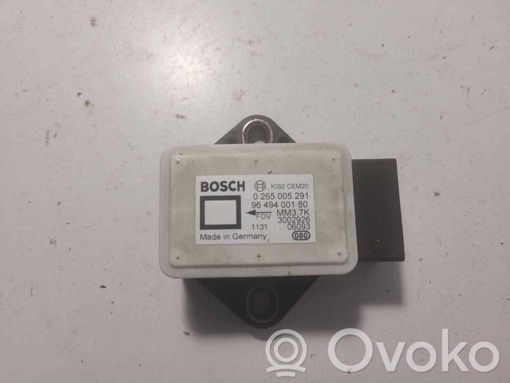 Peugeot 307 ESP acceleration yaw rate sensor 