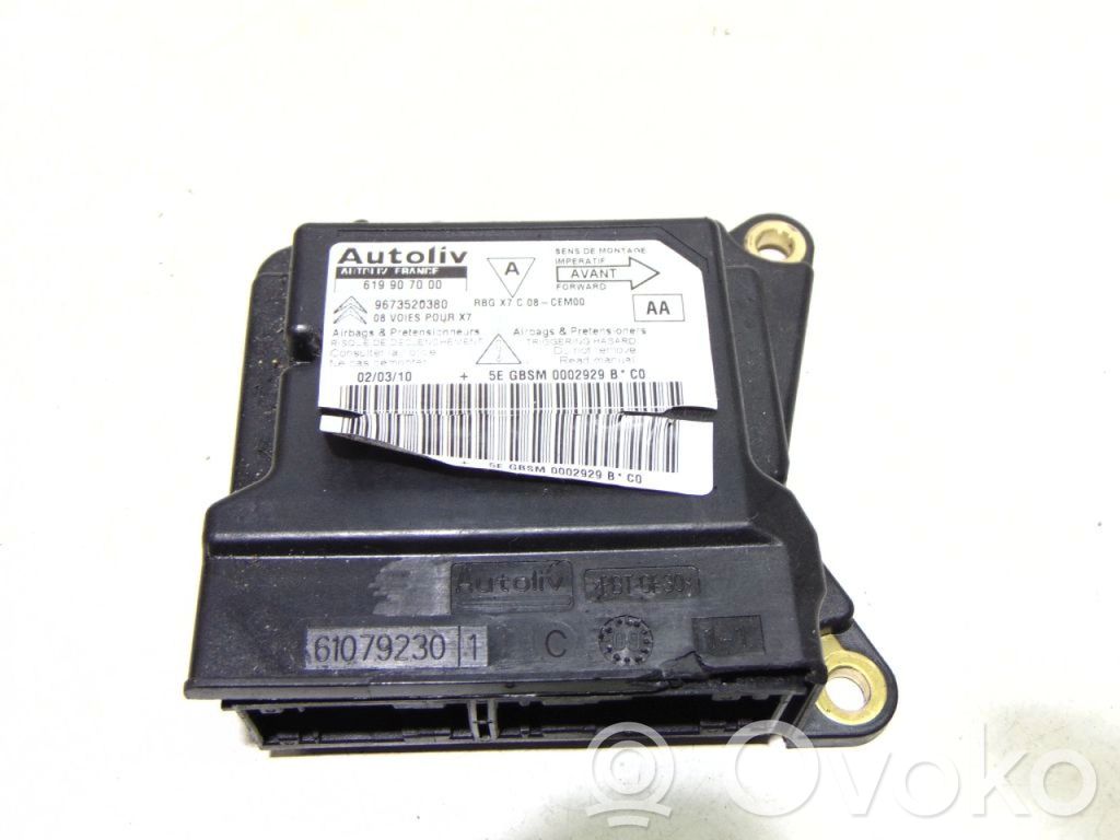 Citroen C5 Sterownik / Moduł Airbag 