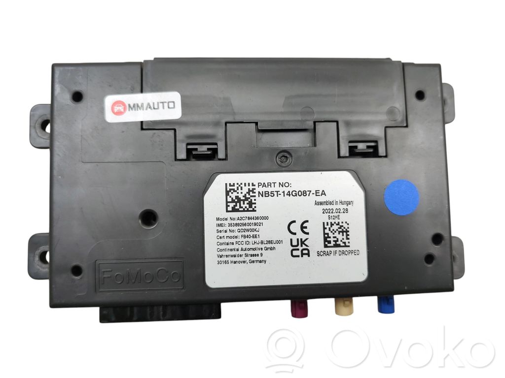 Ford Puma Trunk lid opening control unit 