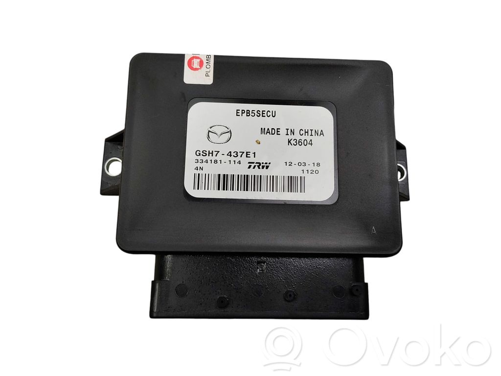 Mazda 6 Trunk lid opening control unit 