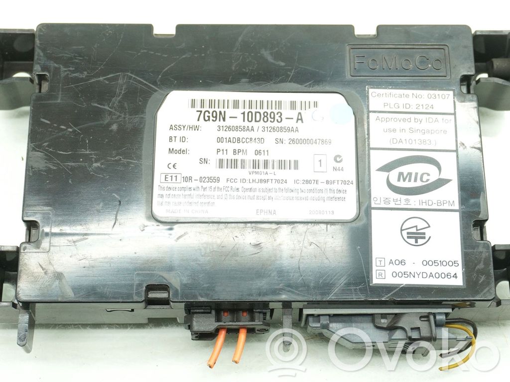 Volvo S80 Valdymo balsu modulis 