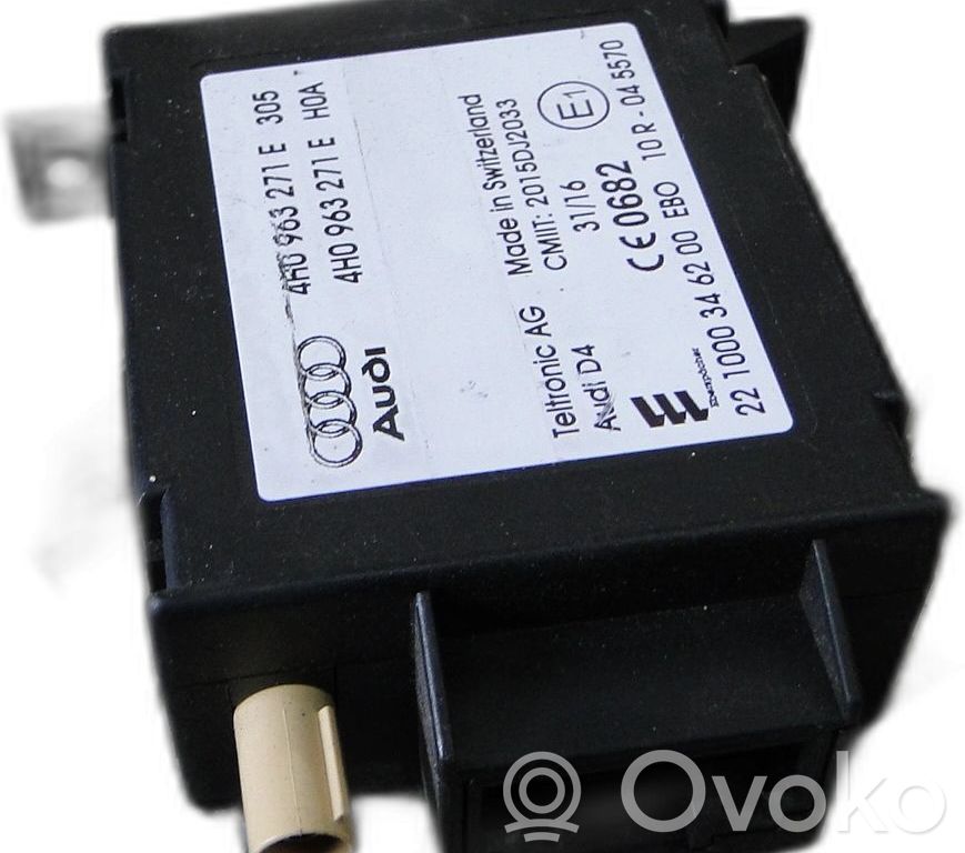 Audi A6 S6 C7 4G Trunk lid opening control unit 