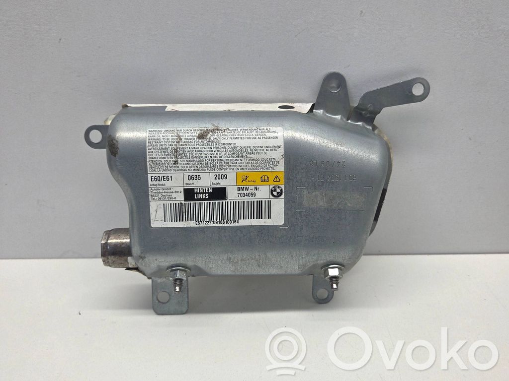 BMW 5 E60 E61 Airbag de la puerta trasera 