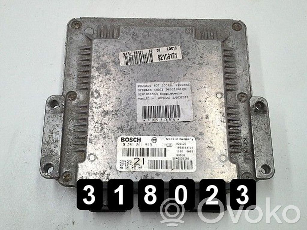 Peugeot 607 Engine control unit/module 