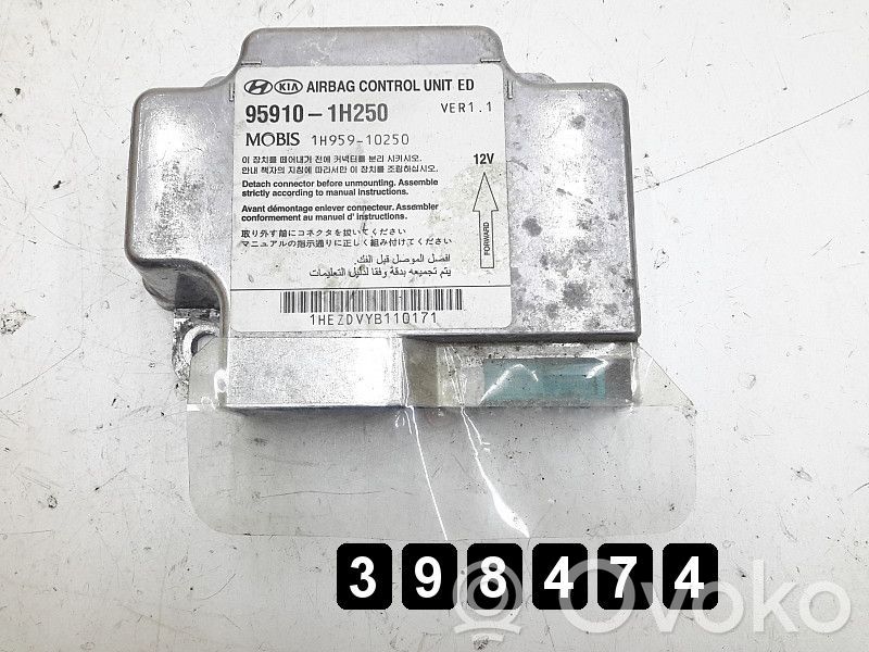 Unidad de control/módulo del Airbag   959101H250