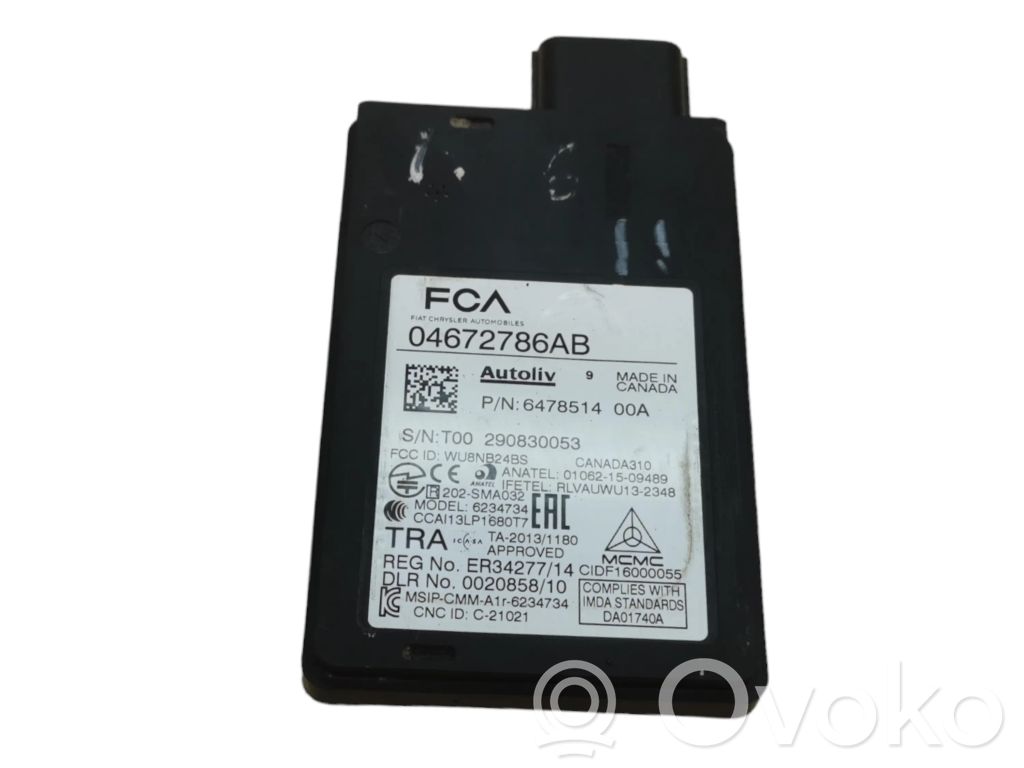 Chrysler Pacifica Aklās zonas kontroles modulis 