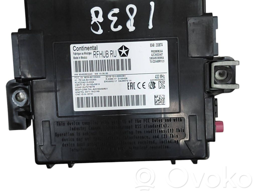 Chrysler Pacifica Keyless (KESSY) go control unit/module 