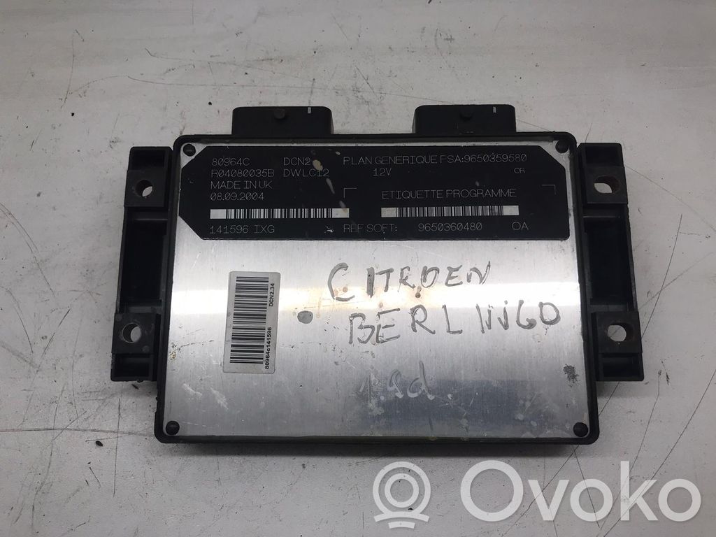 Galios (ECU) modulis   9650359580,9650360480,80964C,DWLC12,R04080035B