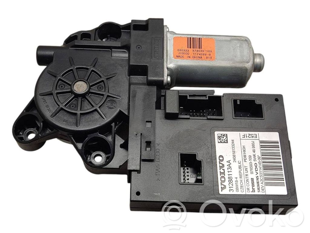 Volvo V50 Silnik regulatora szyby drzwi przednich 