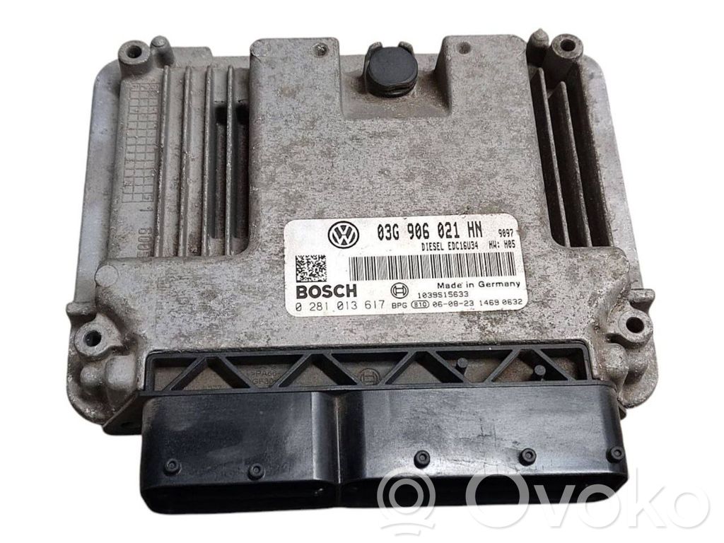 Sterownik / Moduł ECU   03G906021HN,1039S15633,0281013617