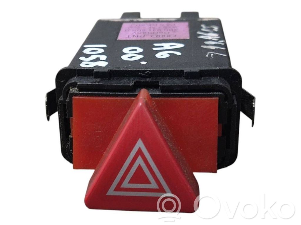 Audi A6 S6 C5 4B Botón interruptor de luz de peligro 